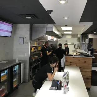 Kitchen area was spotless
