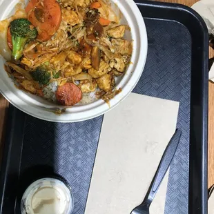 Fried Rice, Chicken and Korean BBQ