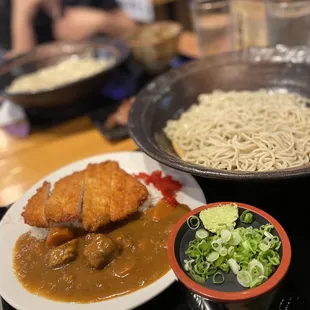 Soba w/ Pork Cutlet &amp; Egg Bowl