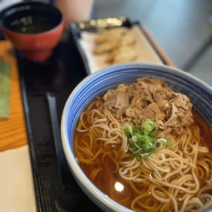 Beef &amp; Burdock Hot Soba