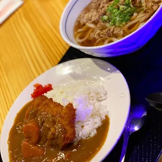 Udon & Pork Cutlet Curry / うどん・カツカレーセット