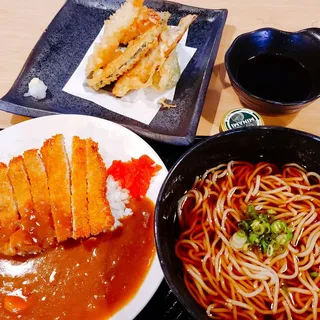 Soba & Pork Cutlet Curry / そば・カツカレーセット