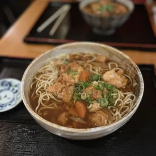 Chicken Kara-Age Fried Chicken Soba