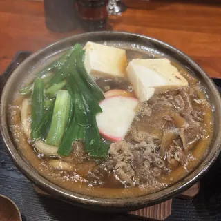 Sukiyaki Style Nabeyaki Udon