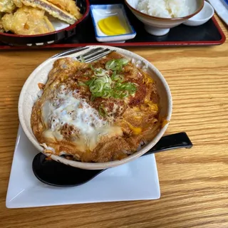 Mini Pork Cutlet Egg Rice Bowl