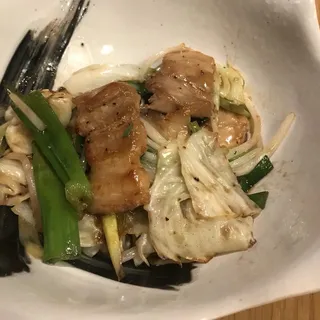 Sauteed Pork Belly and Cabbage