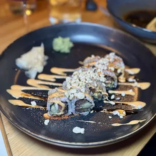 Spicy Tuna Roll - avocado, cucumber, tempura, spicy aioli