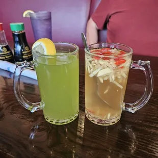 That ginger honey tea was delicious