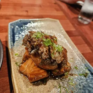 Salmon and mushrooms