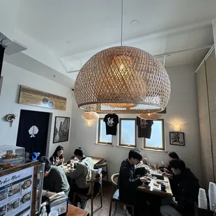 Inside this very small shop