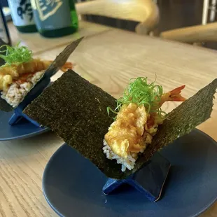 Hand rolled tempura