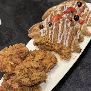 fried chicken and waffles