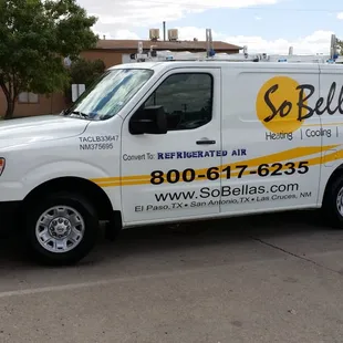 Technician truck at the office.