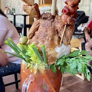 More of these ginormous Bloody mary.