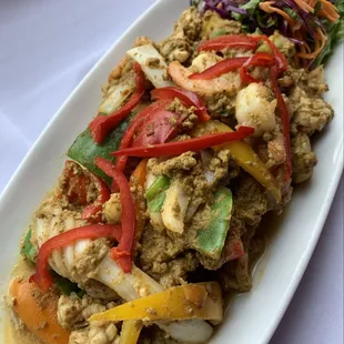 Potak seafood combination stir fry