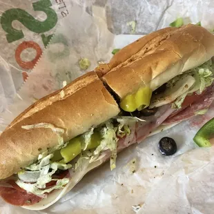 Italian sub, so good.