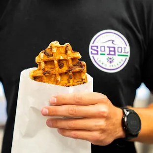 food, waffles