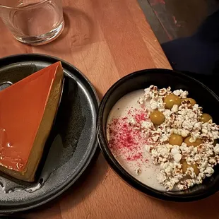Flan and custard