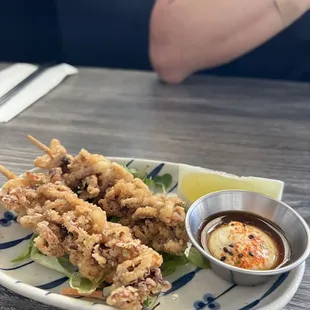 Octopus karaage