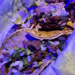 Tacos de lengua y al pastor