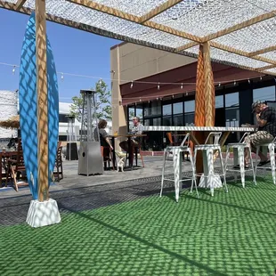 Outside view from corner couch