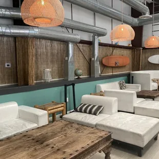 Pretty ample space, we filled with balloons