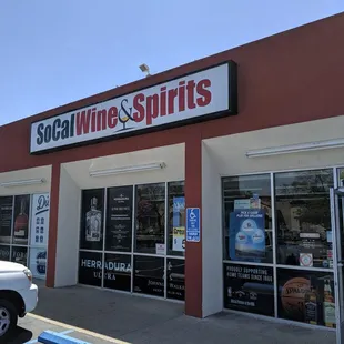 the front of the store