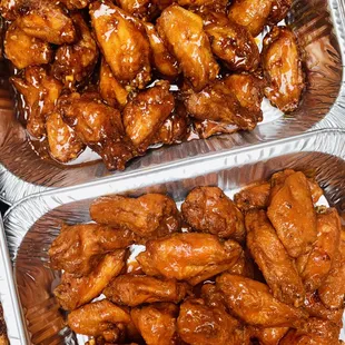 Buffalo and honey garlic sriracha