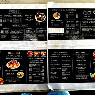 Current Menu, as of October 2023