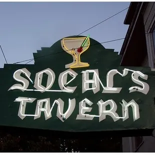 a sign for socal's tavern