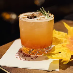 OTOÑO EN MADRID | bourbon, pineapple juice, lime juice, simple syrup, Campari (November special cocktail)