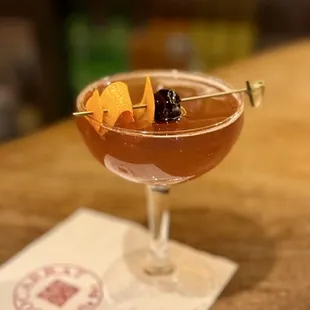 "Old Fashioned de Membrillo" (January cocktail)