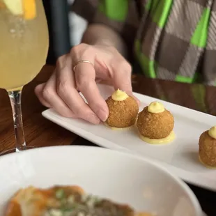 CROQUETAS crispy and creamy croquettes of the day (Summer Restaurant Week)