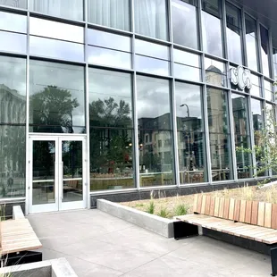 the outside of the building