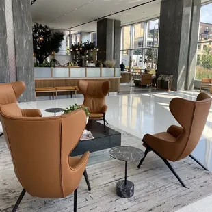 seating area in modern lobby