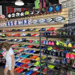 Nice selection of athletic shoes