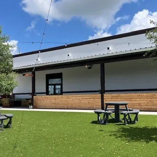 exterior patio inside