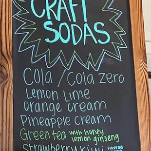 craft soda options