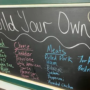 build your own sandwich