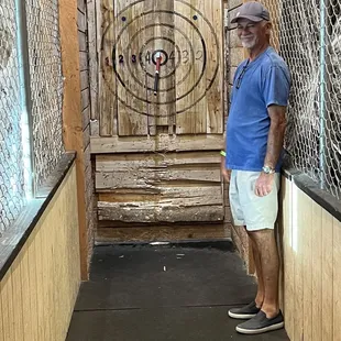 My husband got a bullseye!