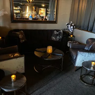 the bar and lounge area