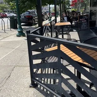 Outside seating