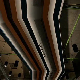 The Art Deco on the ceiling