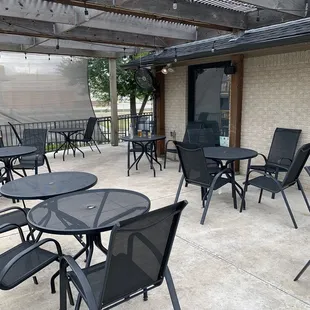 Patio dining.