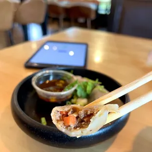 pepper beef dumplings