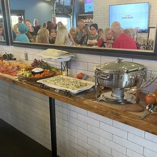 Ample space for food and people to watch the games