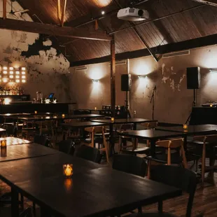 Rafter room private event space.