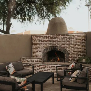 Our beautiful fireplace for cozy nights!