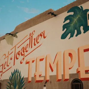 Our beautiful mural encouraging locals to be together and share memories!