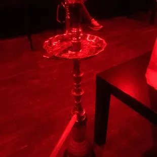 a lit candle on a table